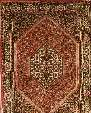 BIDJAR,PERSIEN CA 157 X 110CM. FLOR WOLLE
