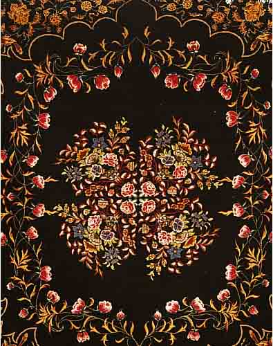 TäBRIZ FEIN,PERSIEN CA 150 X 150CM. KORKWOLLE MIT SEIDE CA 550000 KN./QM