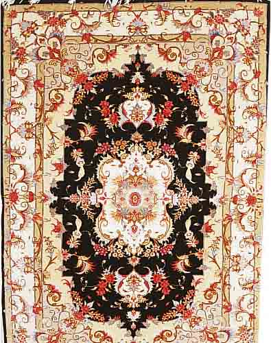 TäBRIZ FEIN,PERSIEN CA 146 X 104CM. KORKWOLLE MIT SEIDE
