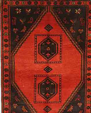 KLARDASCHT,PERSIEN CA 147 X 100CM. FLOR WOLLE