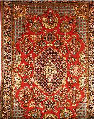 GOLPAYGAN,PERSIEN CA 318 X 203 CM. FLOR WOLLE
