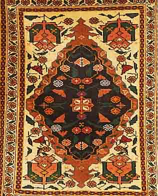 ARDEBIL, PERSIEN, 88 X 69CM, FLOR WOLLE