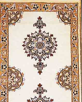 NAIN, PERSIEN, 111 X 57CM, FLOR WOLLE MIT SEIDE
