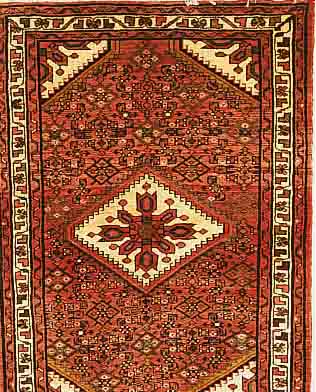 HOSSEINABAD, PERSIEN, 145 X 104CM, FLOR WOLLE
