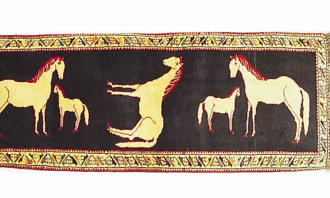 GASHGAI, PERSIEN, 198 X 71CM, EHZ 2 WOLLE AUF WOLLE, CA.40 JAHRE