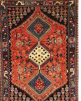 YALAMEH, PERSIEN, 143 X 100CM, WOLLE AUF WOLLE