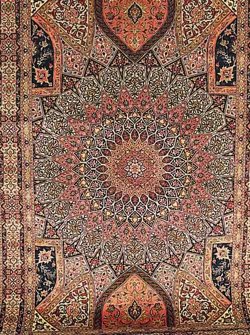 TäBRIZ FEIN, PERSIEN, 302 X 204CM, KORKWOLLE MIT SEIDE, CA.550.000 KN/QM