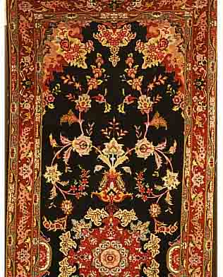 TäBRIZ FEIN, PERSIEN, 200 X 80CM, KORKWOLLE MIT SEIDE, CA.550.000 KN/QM