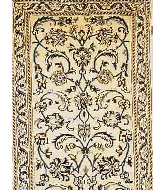 NAIN, PERSIEN, 200 X 60CM, FLOR WOLLE MIT SEIDE