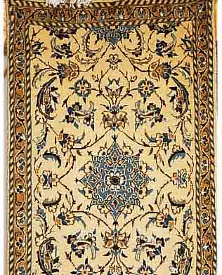 NAIN, PERSIEN, 190 X 60CM, FLOR WOLLE MIT SEIDE