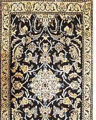 NAIN, PERSIEN, 200 X 60CM, FLOR WOLLE MIT SEIDE