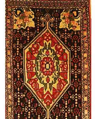 SENNEH, PERSIEN, 250 X 55CM, FLOR WOLLE
