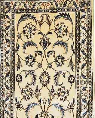 NAIN, PERSIEN, 205 X 60CM, FLOR WOLLE MIT SEIDE