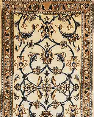 NAIN, PERSIEN, 303 X 65CM, FLOR WOLLE MIT SEIDE