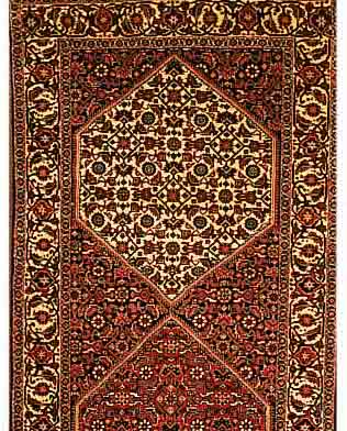 BIDJAR, PERSIEN, 284 X 73CM, FLOR WOLLE