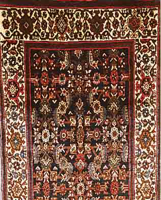 ENJELAS, PERSIEN, 407 X 112CM, FLOR WOLLE, CA.40 JAHRE