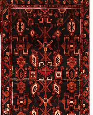 NAHAWAND, PERSIEN, 508 X 105CM, FLOR WOLLE, CA.40 JAHRE