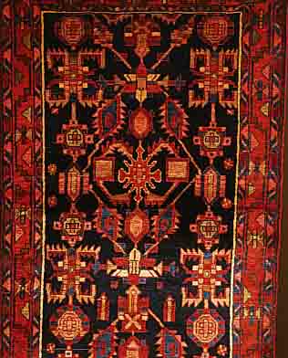 BROJARD, PERSIEN, 536 X 113CM, FLOR WOLLE, CA.40 JAHRE