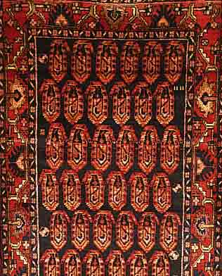 BROJARD, PERSIEN, 483 X 113CM, FLOR WOLLE, CA.40 JAHRE