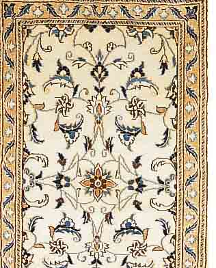 NAIN, PERSIEN, 293 X 72CM, FLOR WOLLE MIT SEIDE