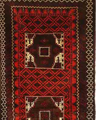 BELUTSCH, AFGHNISTAN, 196 X 106CM, WOLLE AUF WOLLE