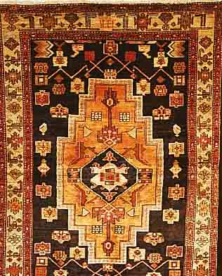 ZANJAN, PERSIEN, 196 X 133CM, FLOR WOLLE