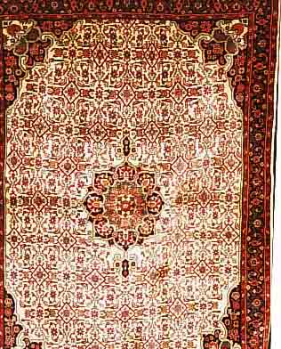 BIDJAR, PERSIEN, 187 X 135CM, FLOR WOLLE