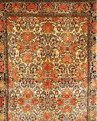 ROSEN-BIDJAR, PERSIEN, 180 X 143CM, FLOR WOLLE
