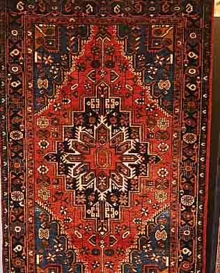 ZANJAN, PERSIEN, 198 X 124CM, FLOR WOLLE
