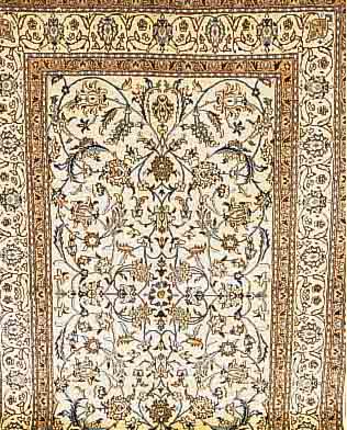 NAIN, PERSIEN, 260 X 163CM, FLOR WOLLE MIT SEIDE