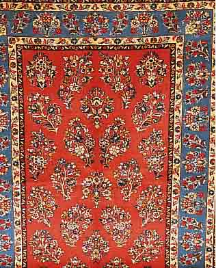 SAROGH SIGN., PERSIEN, 245 X 174CM, FLOR WOLLE