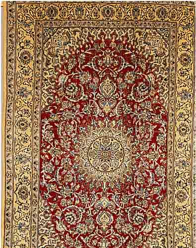 NAIN, PERSIEN, 295 X 193CM, FLOR WOLLE MIT SEIDE