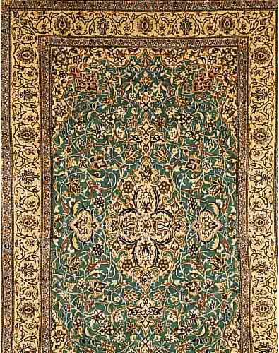 NAIN, PERSIEN, 302 X 196CM, FLOR WOLLE MIT SEIDE