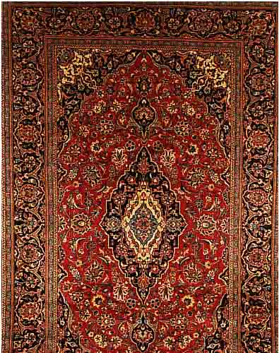 KESCHAN, PERSIEN, 313 X 197CM, FLOR WOLLE