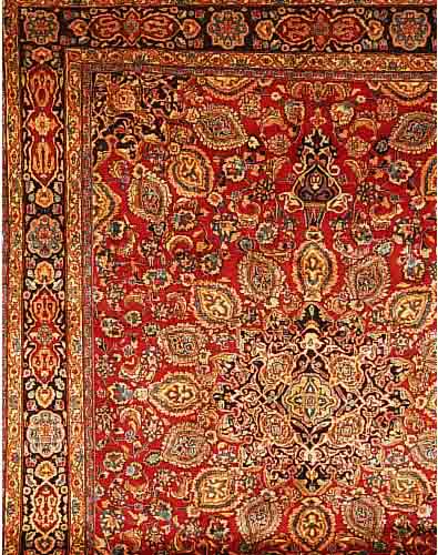 MESCHED, PERSIEN, 379 X 296CM, FLOR WOLLE