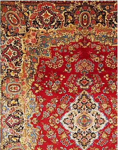 KERMAN, PERSIEN, 395 X 290CM, FLOR WOLLE