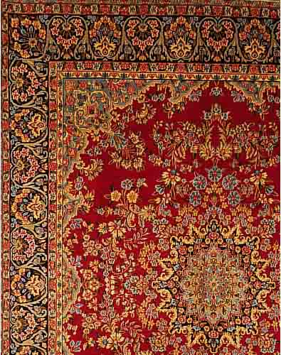 KERMAN, PERSIEN 391 X 296CM, FLOR WOLLE