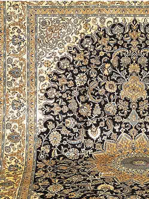 NAIN, PERSIEN, 595 X 397CM, FLOR WOLLE MIT SEIDE
