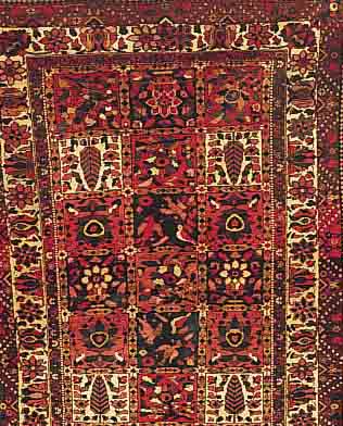 BABACHTIAR, PERSIEN, 220 X 150CM, EHZ 3 FLOR WOLLE, CA.50 JAHRE