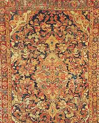 MAMAHAL, PERSIEN, 220 X 140CM, EHZ 5 FLOR WOLLE, CA.60 JAHRE