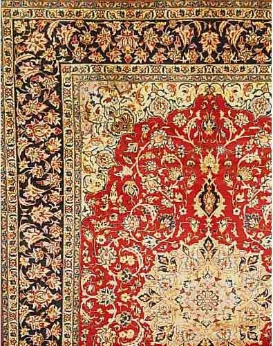 NANADJAFABAD, PERSIEN, 401 X 292CM, EHZ 2-3 FLOR WOLLE, CA.35 JAHRE