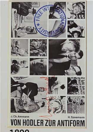 BEUYS, JOSEPH, 1921-1986, VON HODLER ZUR ANTIFORM, MULTIPLE, HANDSIGNIERT UND MIT STEMPEL FREE INTERNATIONAL UNIVERSITY VER- SEHEN, CA. ...
