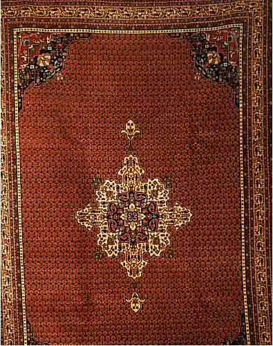 SAROGH MIR,INDIEN.CA 301 X 201 CM..EHZ 2 FLOR WOLLE.CA 10 JAHRE.