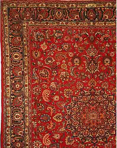 MEMESCHED,PERSIEN CA 366 X 292 CM. .EHZ 4. FLOR WOLLE.CA 30 JAHRE.