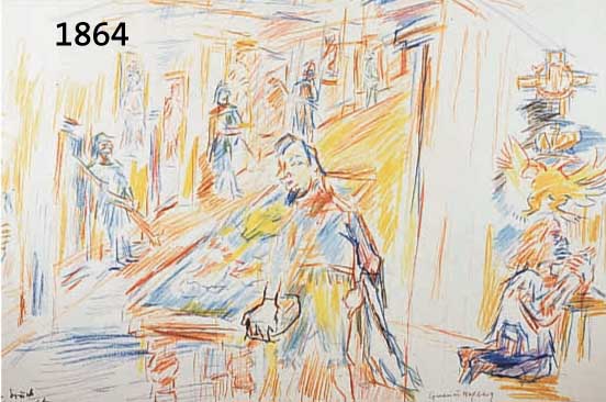 KOKOSCHKA, OSKAR, 1886-1980, FARBLITHOGRA- PHIE AUS COMENIUS, IM DRUCK BEZ.: GUT ZUM DRUCK UND SIGNIERT, LI. U. NUM. A 31/100, MEIßNER EDITION ...