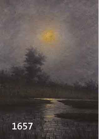 UNBEKANNTER MALER, UM 1900, ROMANTISCHE FLUßLANDSCHAFT IM MONDLICHT, ÖL/LWD, LI. U. UNLESERLICH SIGN., CA. 43 X 35 CM, R.