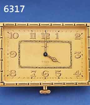ETERNA EINBAUREISEÜHRCHEN MIT 8-TAGEWERK, SCHWEIZ UM 1928, MASSIV MESSING VERG., WOHL LAGERBEST., 15 ST. ANKERW., KOMP.-UNR., GEBL. BREG.-SPIR., ...