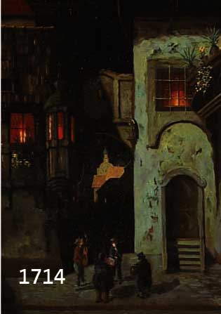 KOPKOPIE NACH SPITZWEG, DAS STÄNDCHEN ÖL/LWD, LI. U. SIGNIERT E. HILDEBRAND, MÜNCHEN, 40 X 49 CM, R.
