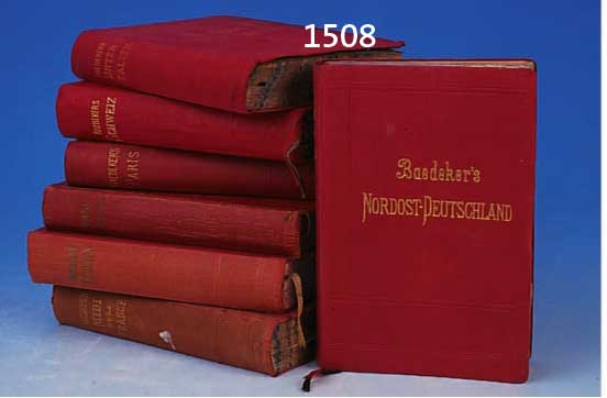 KONVOLUT AUS 12KONVOLUT AUS 12 REISEFÜHRERN, UM 1885 - 1931, BESTEHEND AUS: BAEDEKER'S REISEFÜHRER UNTER-ITALIEN, 11. AUFLAGE, 1895; ...