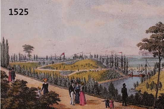 KONVOLUT AUSKONVOLUT AUS 10 LITHOGRAFIEN, UM 1860, IM 20. JH. KOLORIERT, VERSCHIEDENE HAMBURGAN- SICHTEN: BÖRSENHALLE; ESPLANADE; HOPFENMARKT; ...